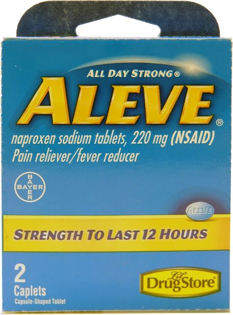 Aleve Pain Reliever 2 caplet pack