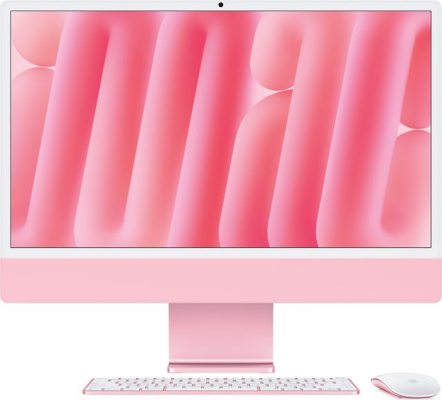 Apple 24-inch iMac with Retina 4.5K display: Apple M4 chip with 10-core CPU and 10-core GPU, 24GB, 512GB SSD - Pink