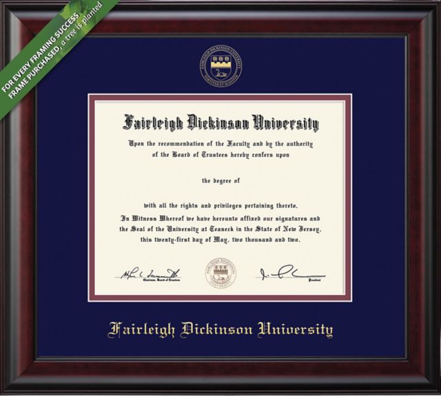 Fairleigh Dickinson University 8.5'' x 11'' Classic Diploma Frame