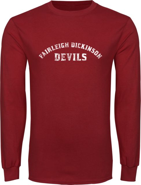 FDU Devils Long Sleeve T Shirt FDU Devils Arched Distressed - ONLINE ONLY
