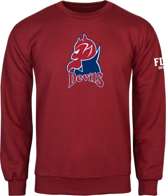 FDU Devils Fleece Crew FDU Devils Mascot - ONLINE ONLY