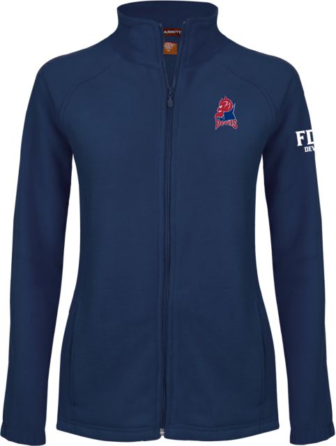 FDU Devils Ladies Fleece Full Zip Jacket FDU Devils Mascot - ONLINE ONLY