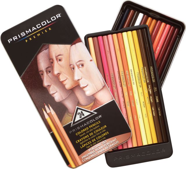 Prismacolor Pencil Portrait Tin 24 Color